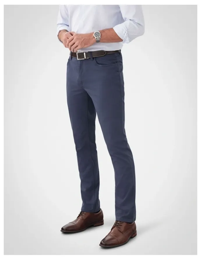 GAZMAN Stretch Bedford Cord Trouser in Indigo