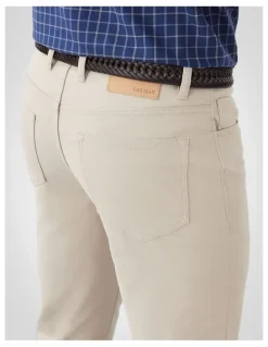 GAZMAN Stretch Bedford Cord Trouser in Beige