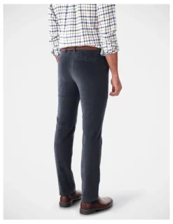 GAZMAN Stretch Cord Pant in Charcoal
