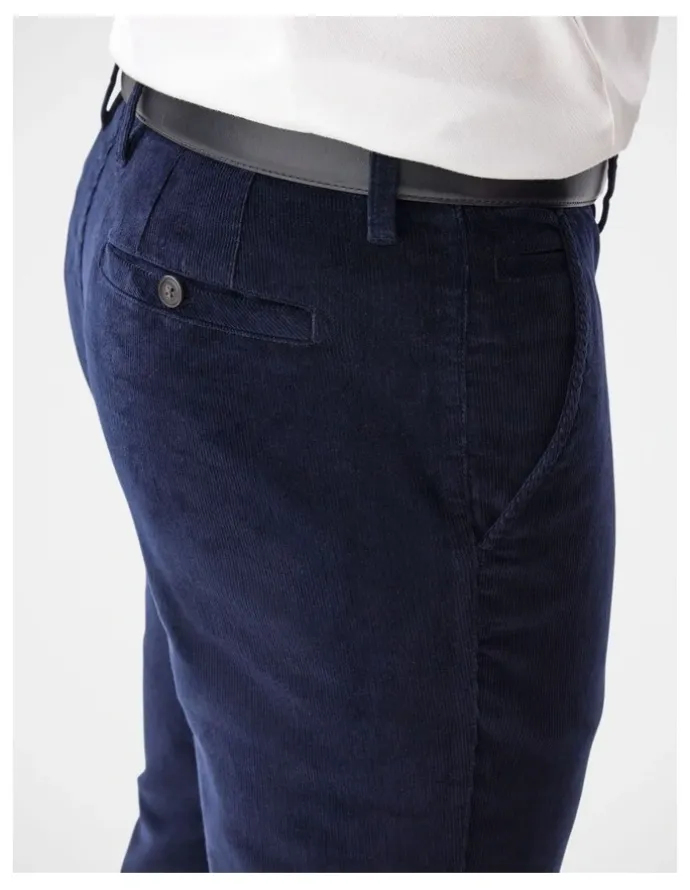 GAZMAN Stretch Cord Pant in Navy