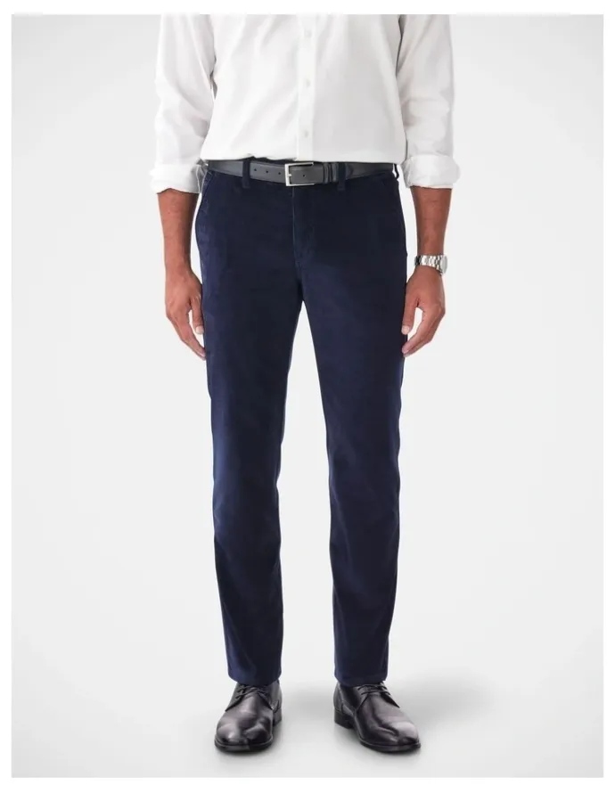 GAZMAN Stretch Cord Pant in Navy