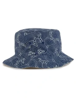 Gilroy Wavey Bucket Hat in Blue