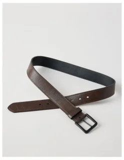 Grab Casual Leather Belt Brown/Black Belt Brown/Black