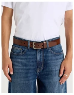Grab Casual Leather Jean Belt Tan Belt Tan