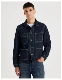 Grab Barn Jacket in Denim Rinse