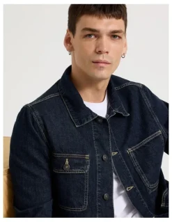 Grab Barn Jacket in Denim Rinse