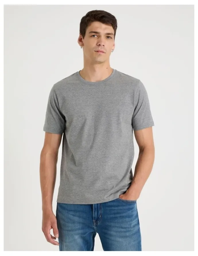 Grab Crew Neck T-Shirt in Charcoal