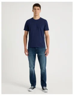 Grab Crew Neck T-Shirt in Navy