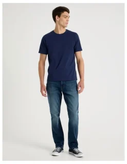 Grab Crew Neck T-Shirt in Navy