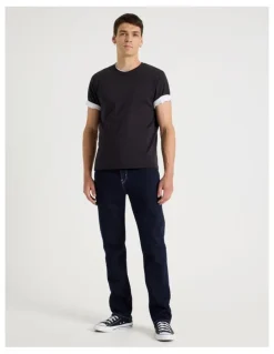 Grab Long Regular Straight Jeans in Rinse