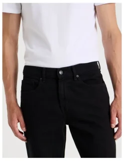 GRAB Long Regular Straight Jeans in Black