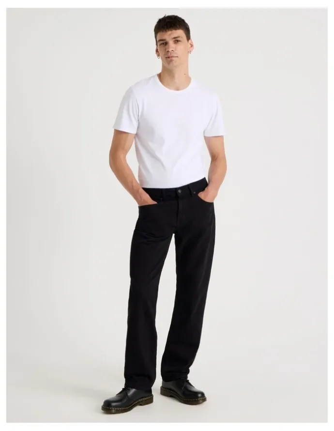 GRAB Long Regular Straight Jeans in Black