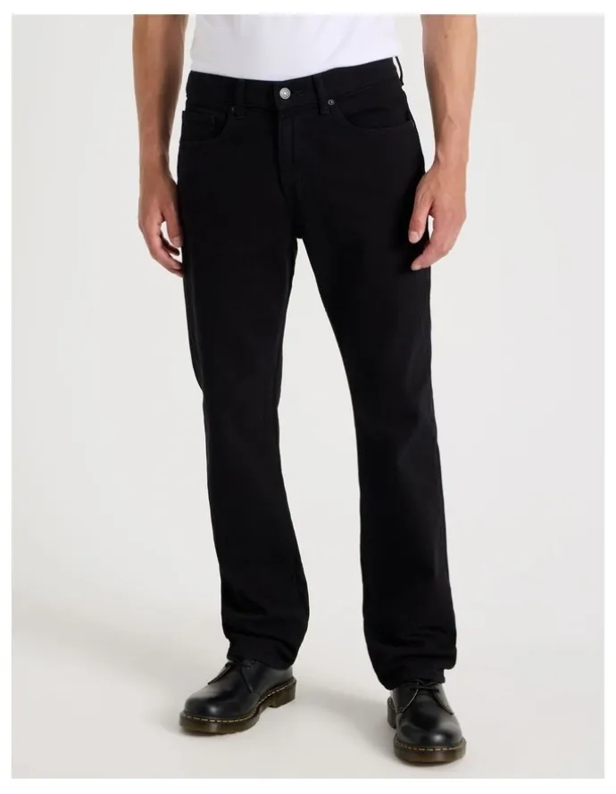 GRAB Long Regular Straight Jeans in Black