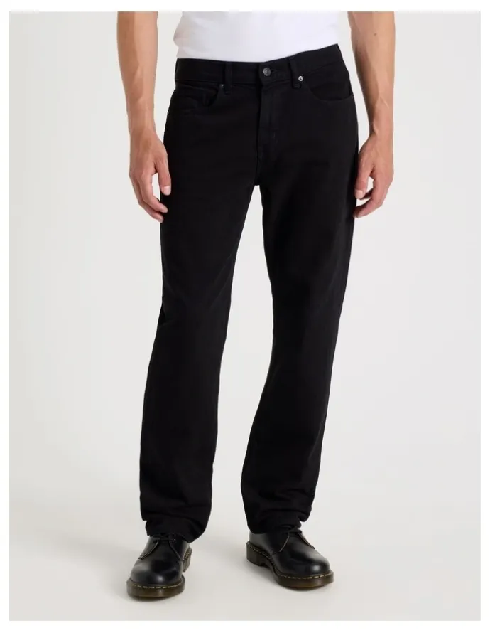 GRAB Long Regular Straight Jeans in Black