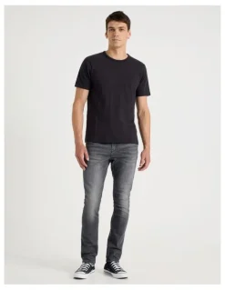 Grab Long Slim Jeans in Charcoal