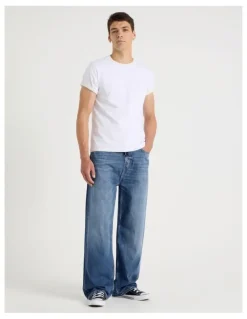 Grab Loose Baggy Jeans in Light Blue