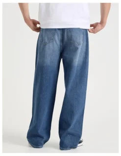 Grab Loose Baggy Jeans in Light Blue