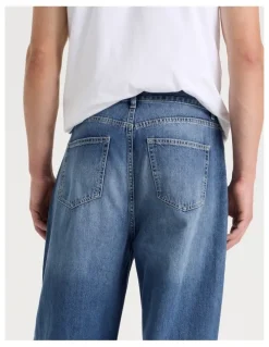 Grab Loose Baggy Jeans in Light Blue