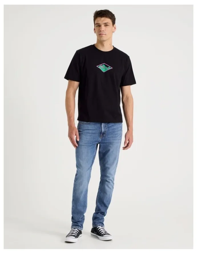 Grab Loose Graphic T-Shirt Short Sleeve in Black