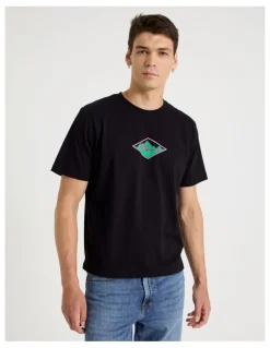 Grab Loose Graphic T-Shirt Short Sleeve in Black
