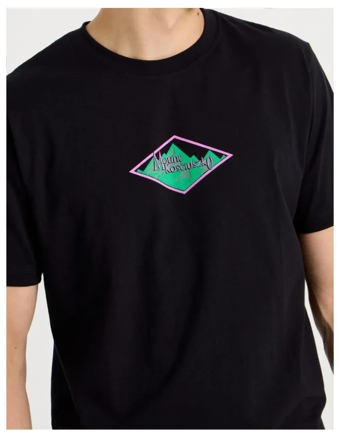 Grab Loose Graphic T-Shirt Short Sleeve in Black