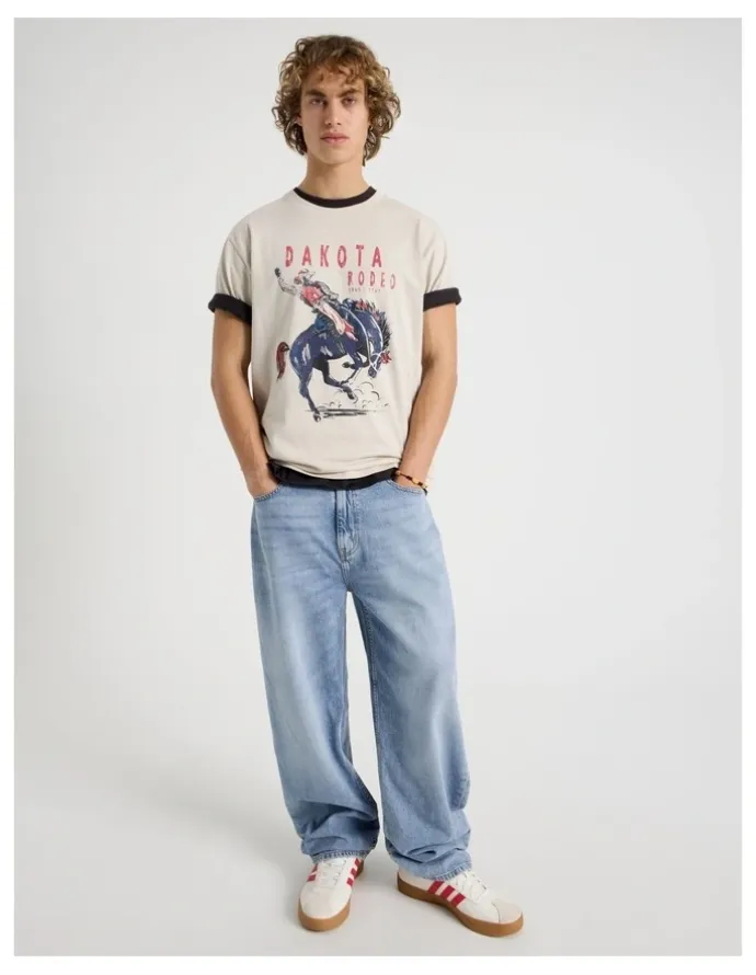 Grab Loose Wide Leg Jeans in Light Blue