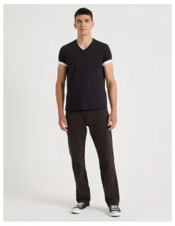 Grab Regular Straight Jeans in Brown
