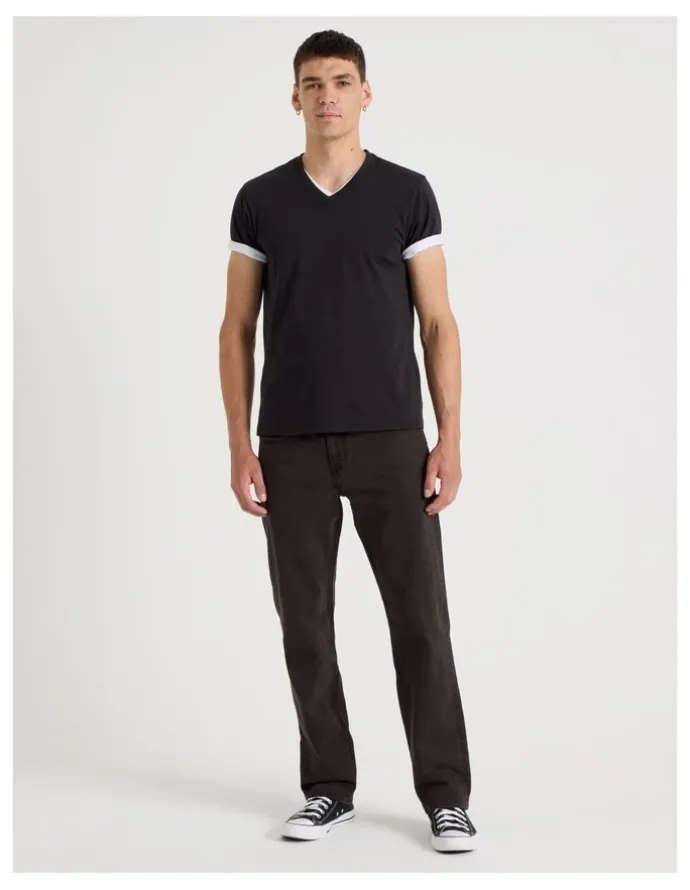 Grab Regular Straight Jeans in Brown