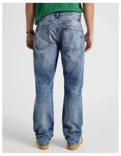 Grab Regular Straight Performance Jeans in Mid Blues