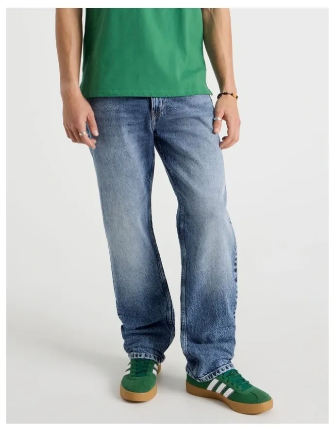 Grab Regular Straight Performance Jeans in Mid Blues