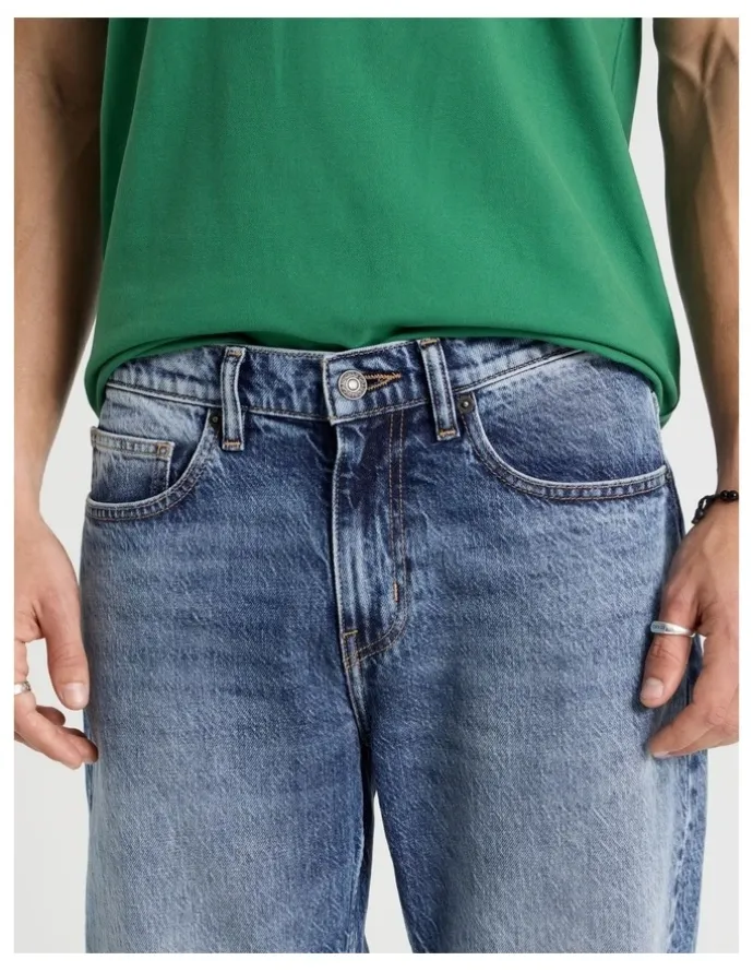 Grab Regular Straight Performance Jeans in Mid Blues