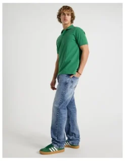 Grab Regular Straight Performance Jeans in Mid Blues