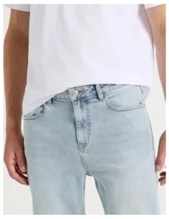 Grab Regular Tapered Jeans in Light Blue