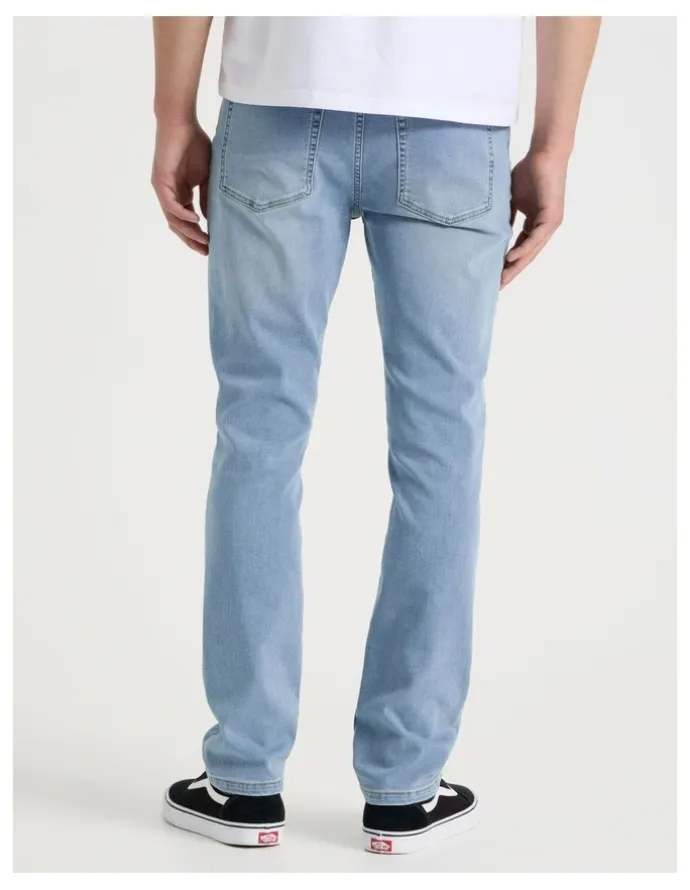 Grab Regular Tapered Knit Jeans in Light Blue