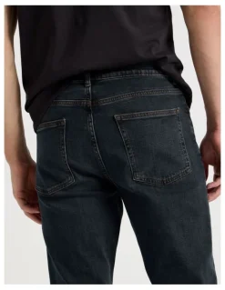 Grab Regular Tapered Overdye Jeans in Brown