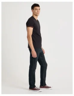 Grab Regular Tapered Overdye Jeans in Brown