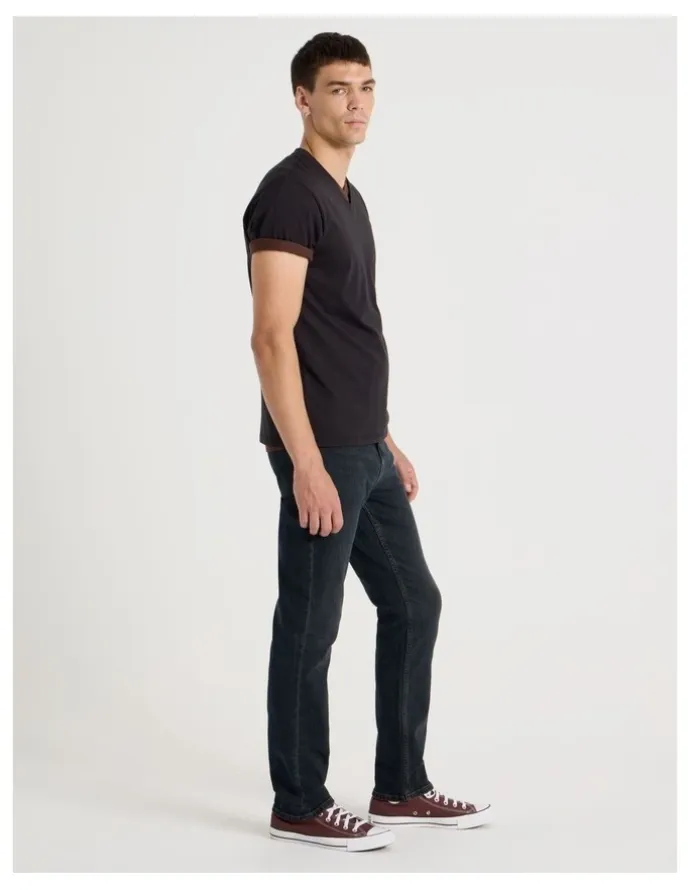 Grab Regular Tapered Overdye Jeans in Brown