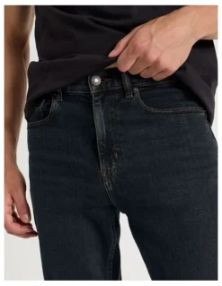 Grab Regular Tapered Overdye Jeans in Brown