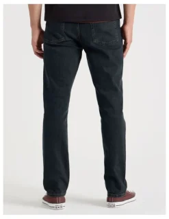 Grab Regular Tapered Overdye Jeans in Brown