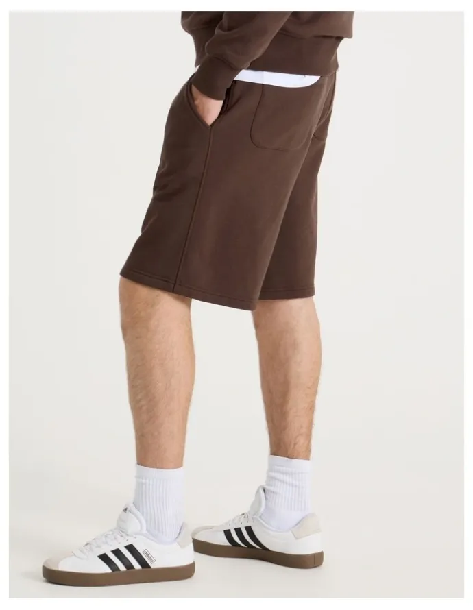 Grab Relaxed Sweat Short in Brown