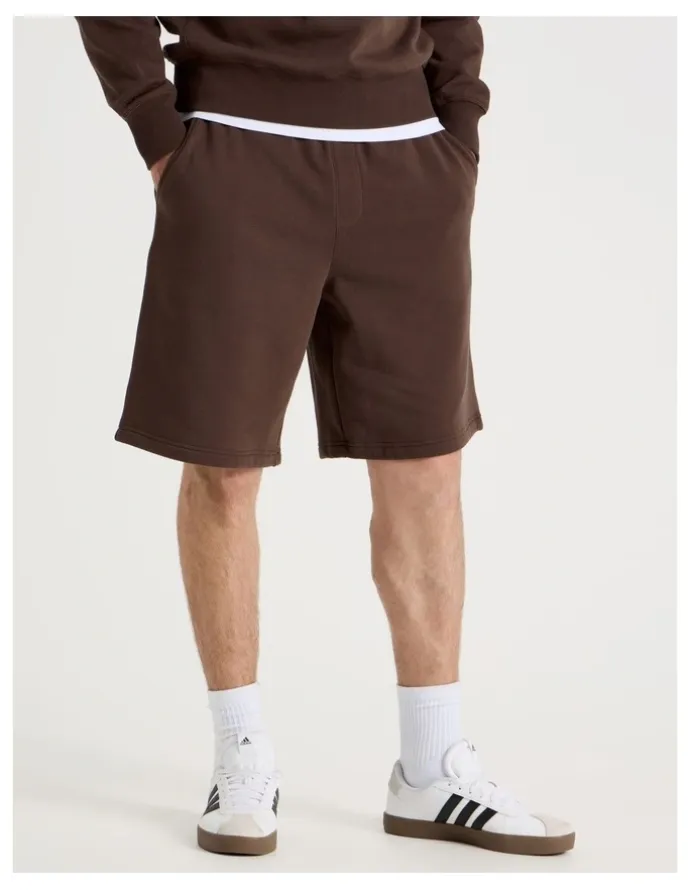 Grab Relaxed Sweat Short in Brown