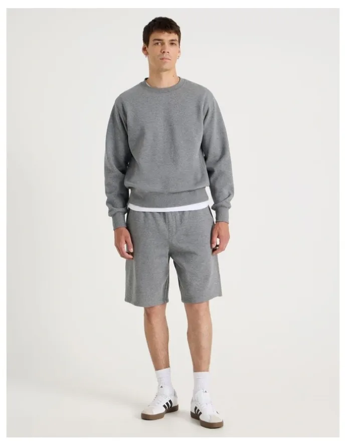 Grab Relaxed Sweat Short in Charcoal