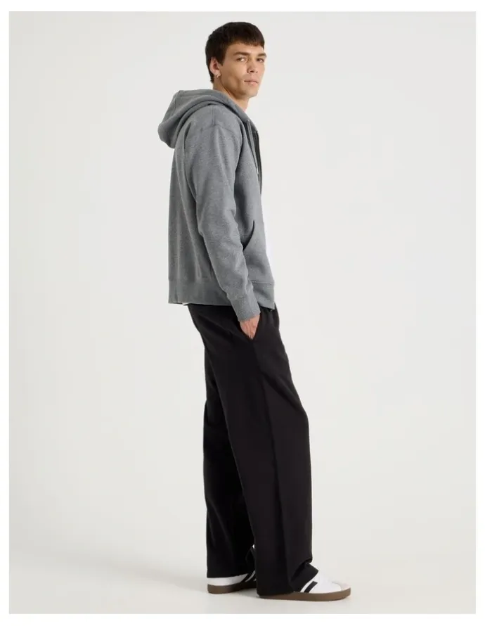 Grab Relaxed Zip Thru Hoodie in Charcoal