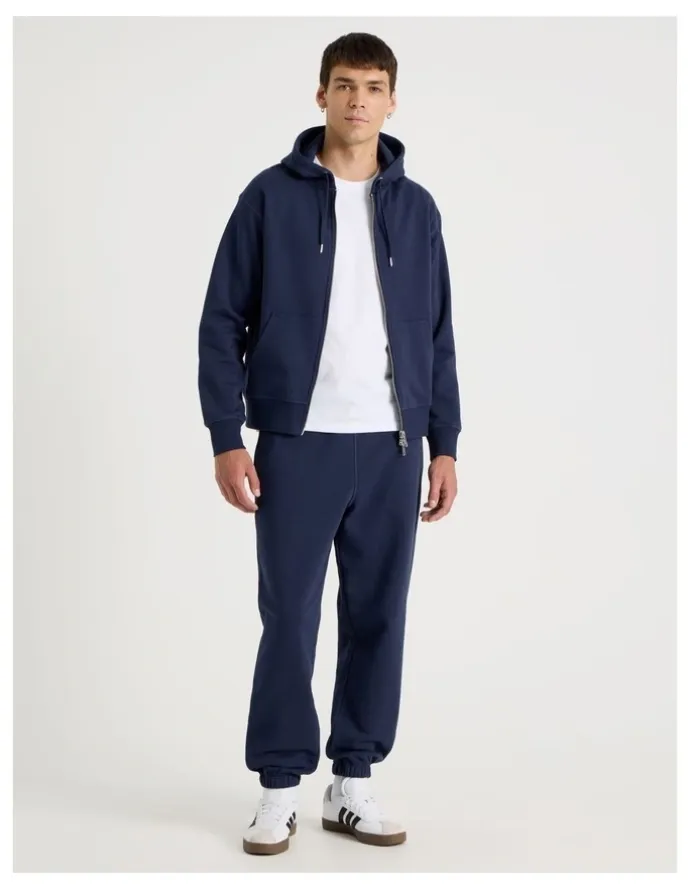 Grab Relaxed Zip Thru Hoodie in Navy