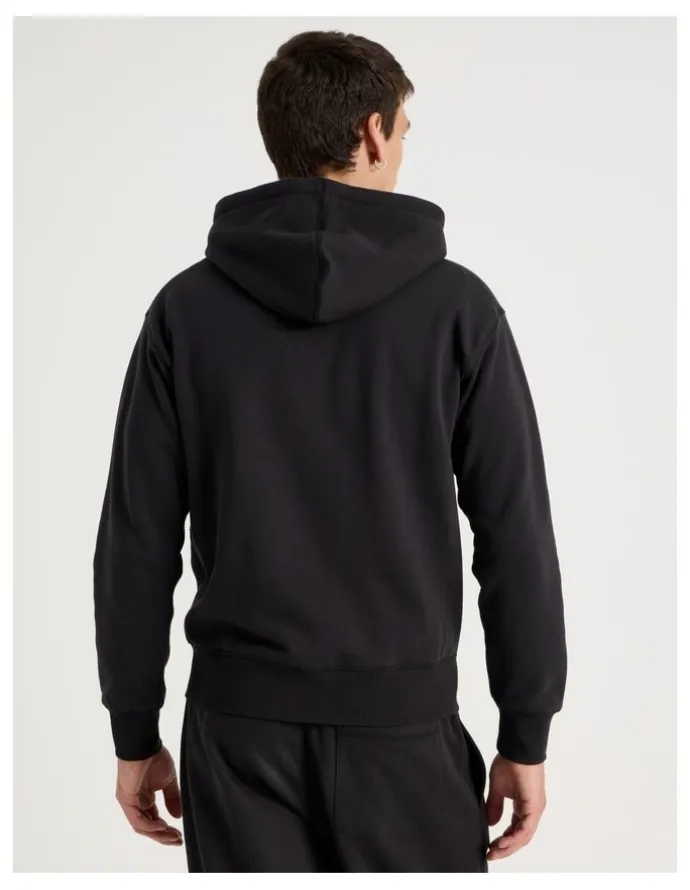 Grab Relaxed Zip Thru Hoodie in Black