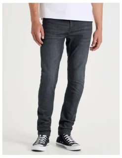 Grab Skinny At Waist Jeans in Black