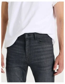 Grab Skinny At Waist Jeans in Black