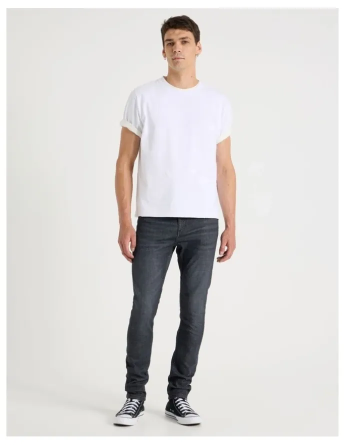 Grab Skinny At Waist Jeans in Black