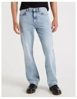 Grab Slim Bootcut Jeans in Light Blue