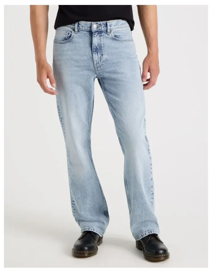 Grab Slim Bootcut Jeans in Light Blue